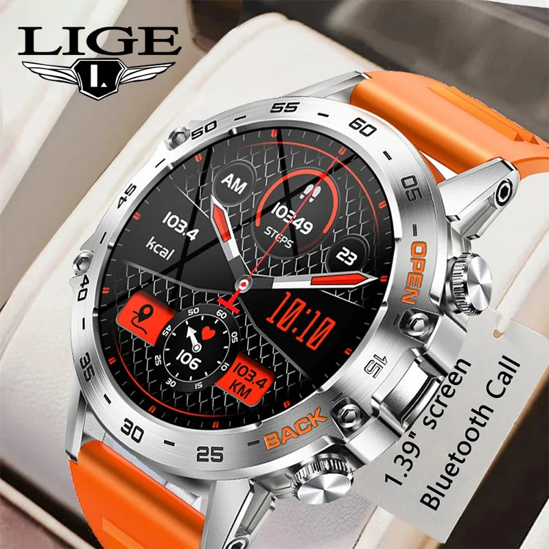 LIGE Reloj Inteligente Ritmo Cardíaco Bluetooth