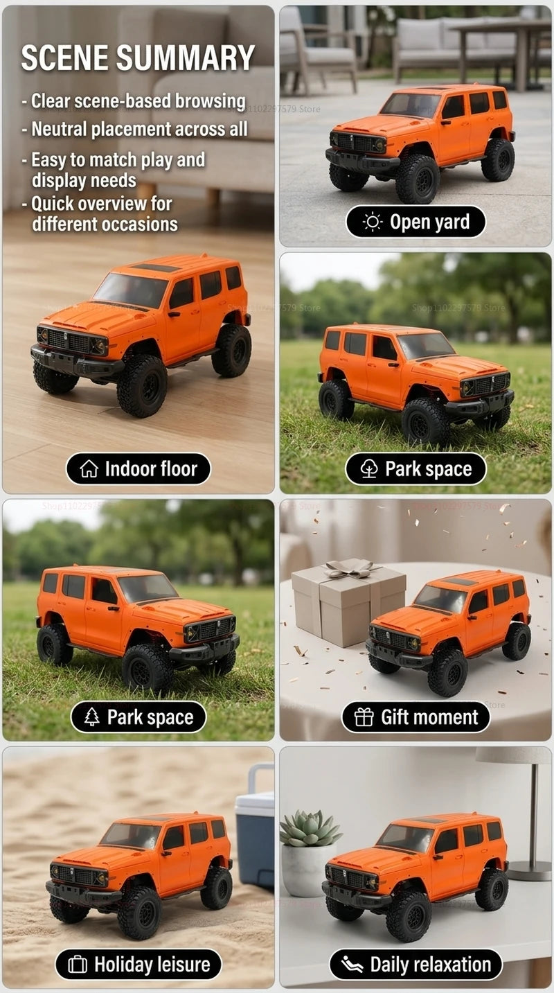 Crawler RC a escala 1/12 MN-300: camión todoterreno 4x4 con control remoto de 2,4 GHz. Modelo MN300 para niños y adultos, ideal como regalo para aficionados