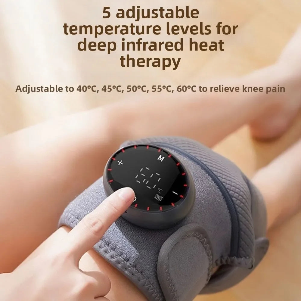 Masajeador Eléctrico de Rodilla con Calor Inalámbrico 5 Niveles