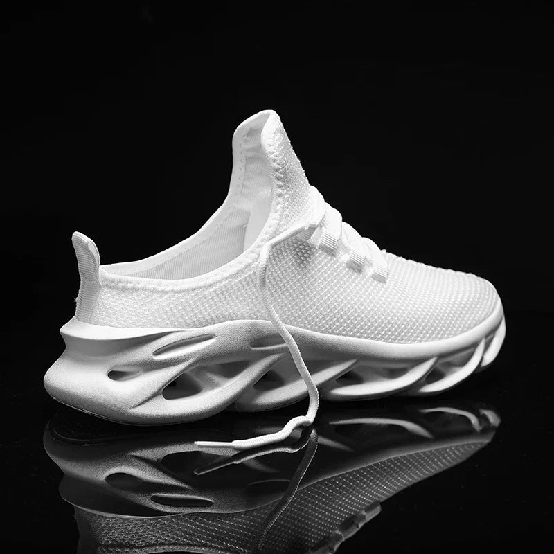 YRZL medias zapatillas de deporte para hombre, zapatos casuales de moda, zapatillas deportivas ligeras de punto transpirable para exteriores, zapatillas para caminar con amortiguación