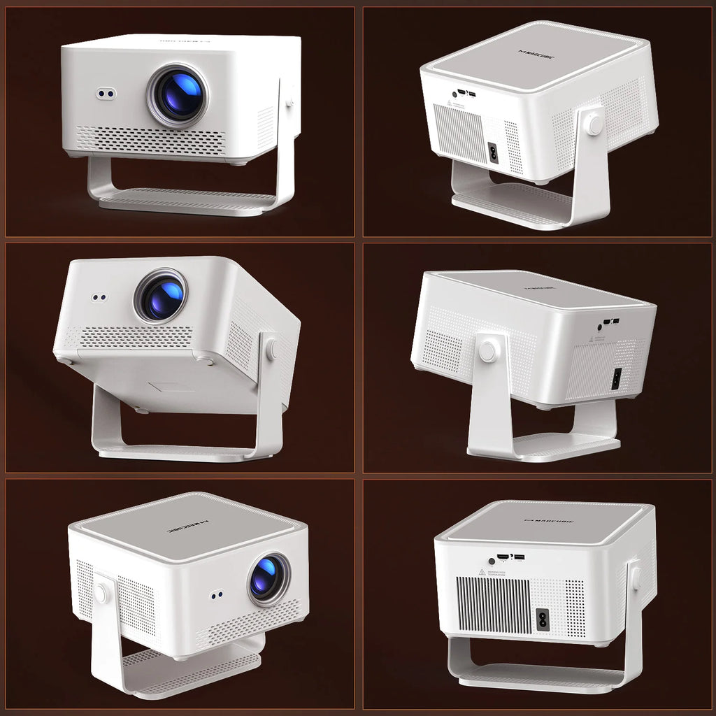 Magcubic HY450MAX 1100ANSI Android 14 Proyector portátil para exteriores 1080P Enfoque automático 8K Soporte WIFI6 Mini proyector de haz