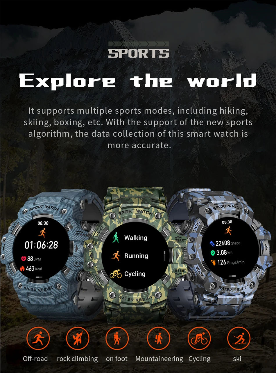 Reloj Inteligente Militar 100+ Deportes IP68
