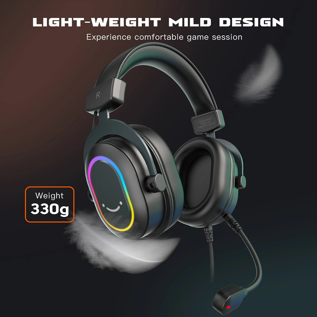 Auriculares Gaming FIFINE RGB con Micrófono y Sonido 7.1
