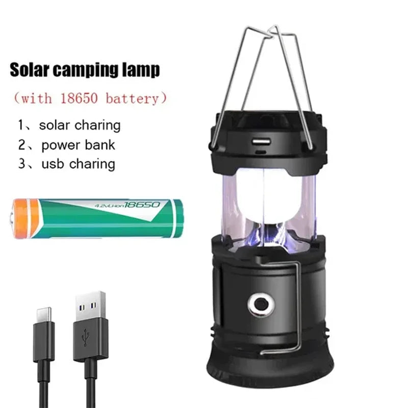 Linterna LED Portátil para Camping y Emergencias