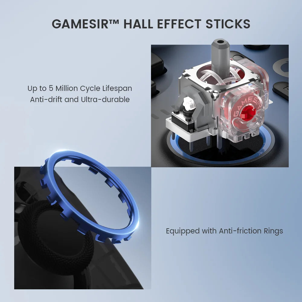 Gamepad GameSir Super Nova Bluetooth con base de carga controlador de juegos inalámbrico para Nintendo Switch 2 iPhone Android teléfono PC
