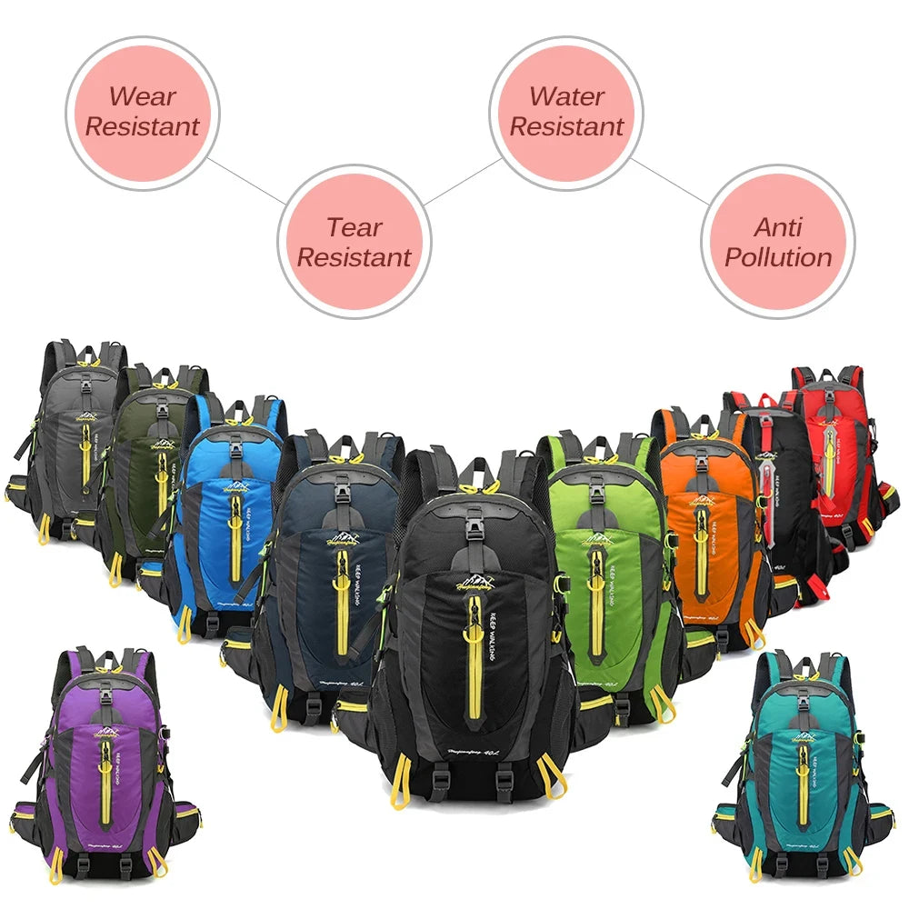 Mochila de Viaje para Camping, Senderismo, Portátil, Mochila de Trekking, Escalada, para Hombres y Mujeres, Suministros de Senderismo