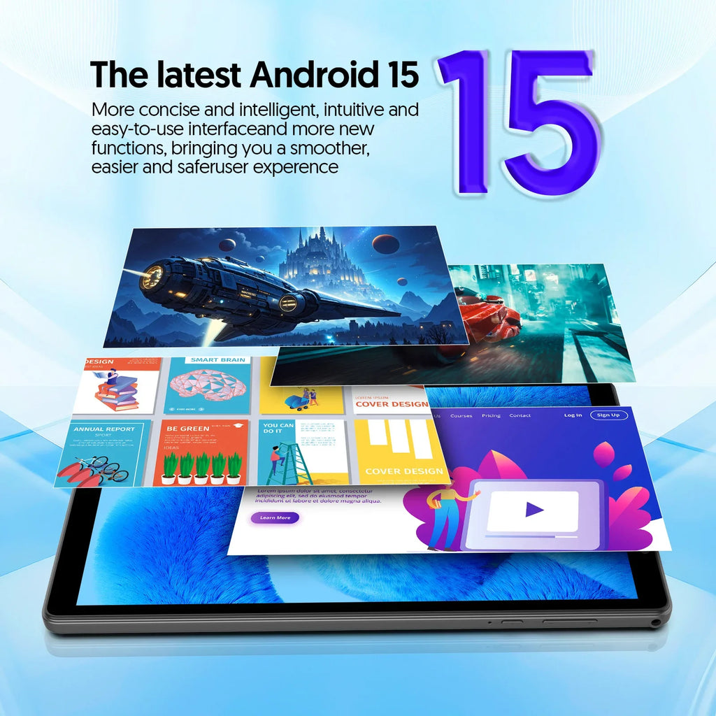 Tablet Android 15 de 10": 8GB RAM, 32GB ROM, cuatro núcleos, 6000mAh
