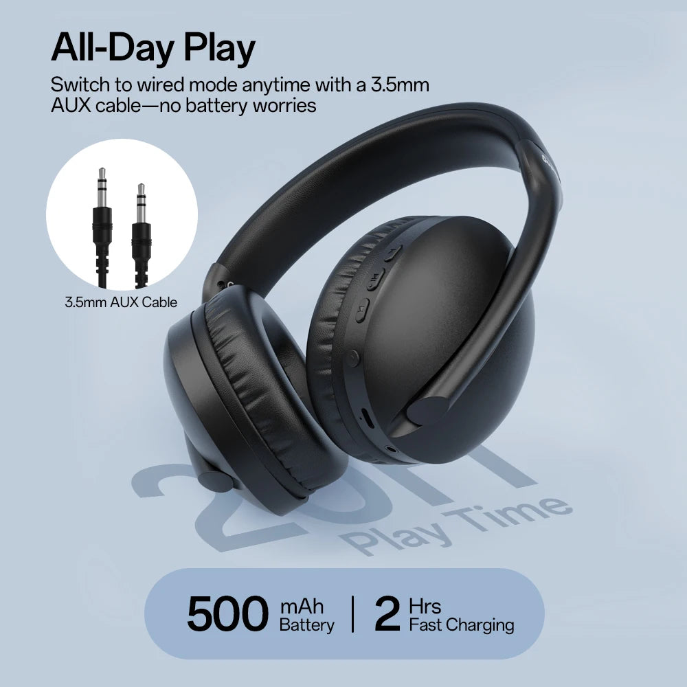 Auriculares Bluetooth Over-Ear TF Radio FM HiFi