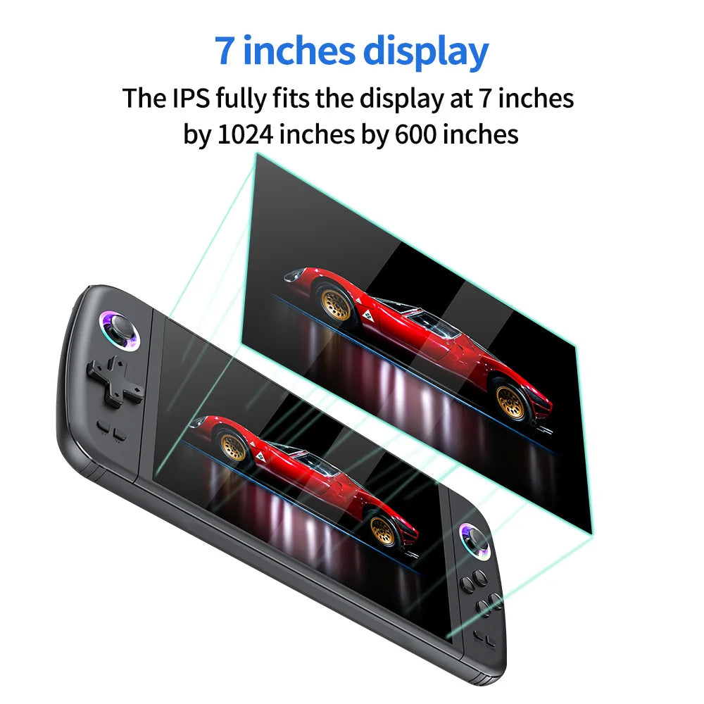Consola de Juegos Portátil M27, 128G, Más de 30000 Juegos, Pantalla IPS de 7 Pulgadas