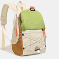 Mini Mochila de Nailon con Bloques de Color, Mochila Ligera con Cordón Elástico, Bolsa Resistente para Senderismo y Uso Diario