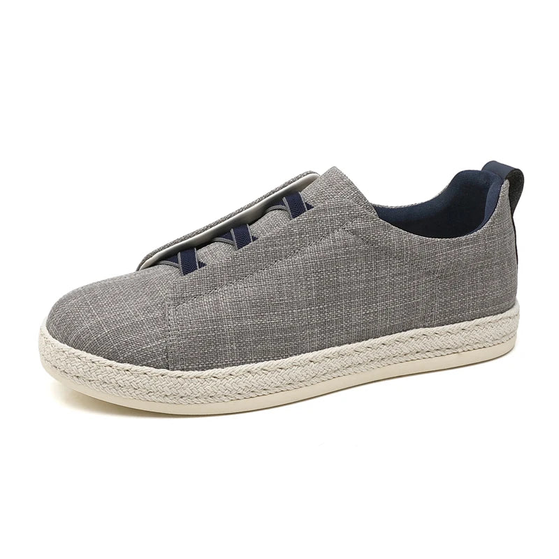 Zapatos de lona para hombre slip-on, ligeros y transpirables