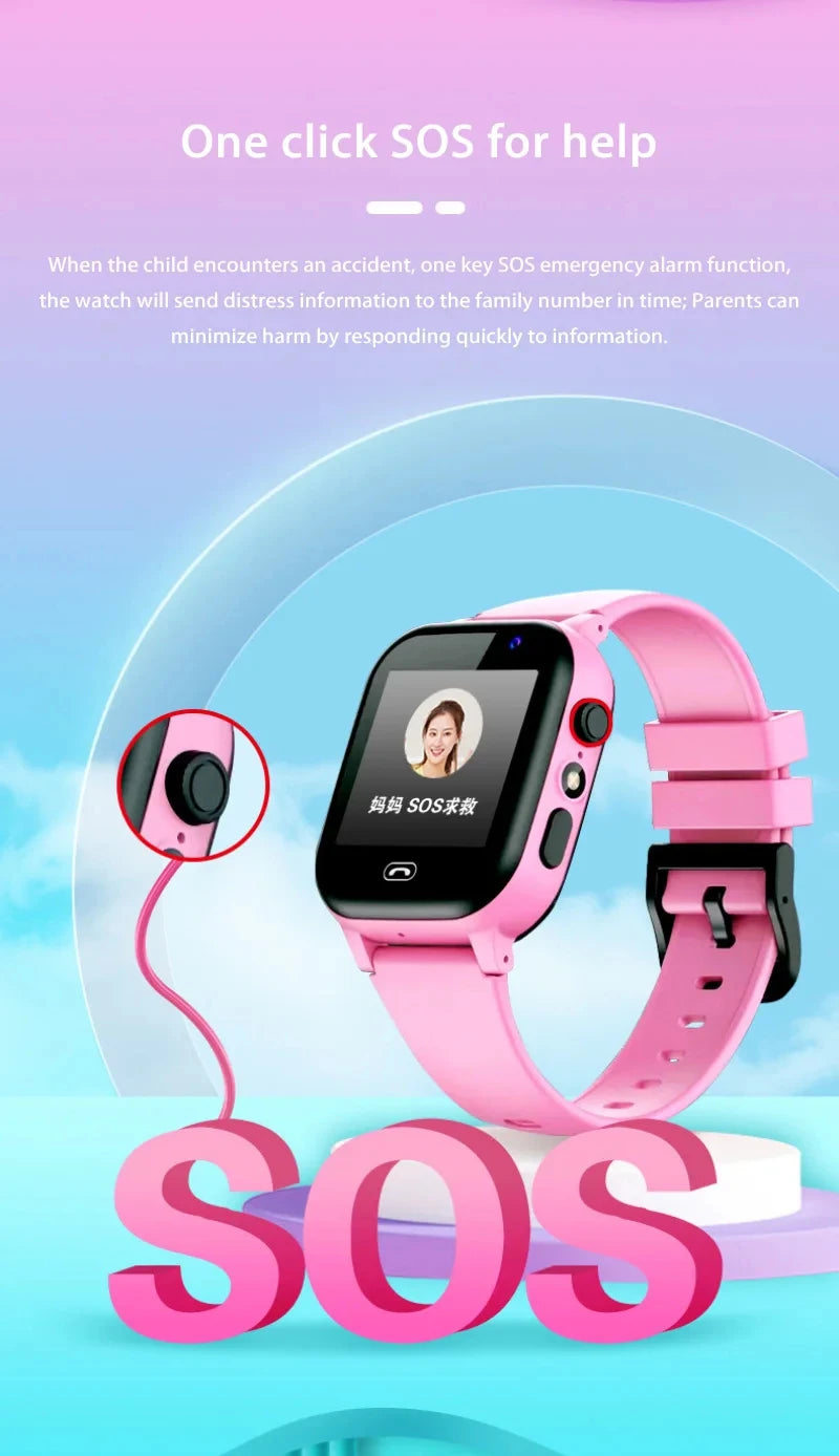 Reloj Inteligente 5G para Niños con GPS, Cámara y Videollamadas