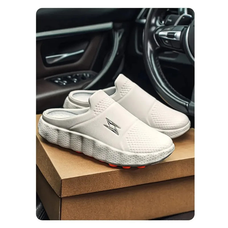 Mocasines casuales para hombre de tela transpirable y suela antideslizante
