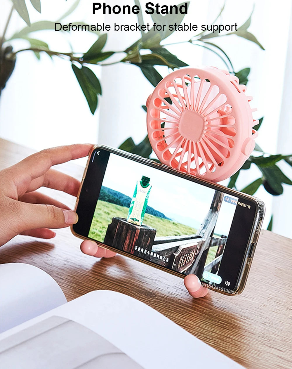 Mini Ventilador Octopus con Trípode Flexible 360°