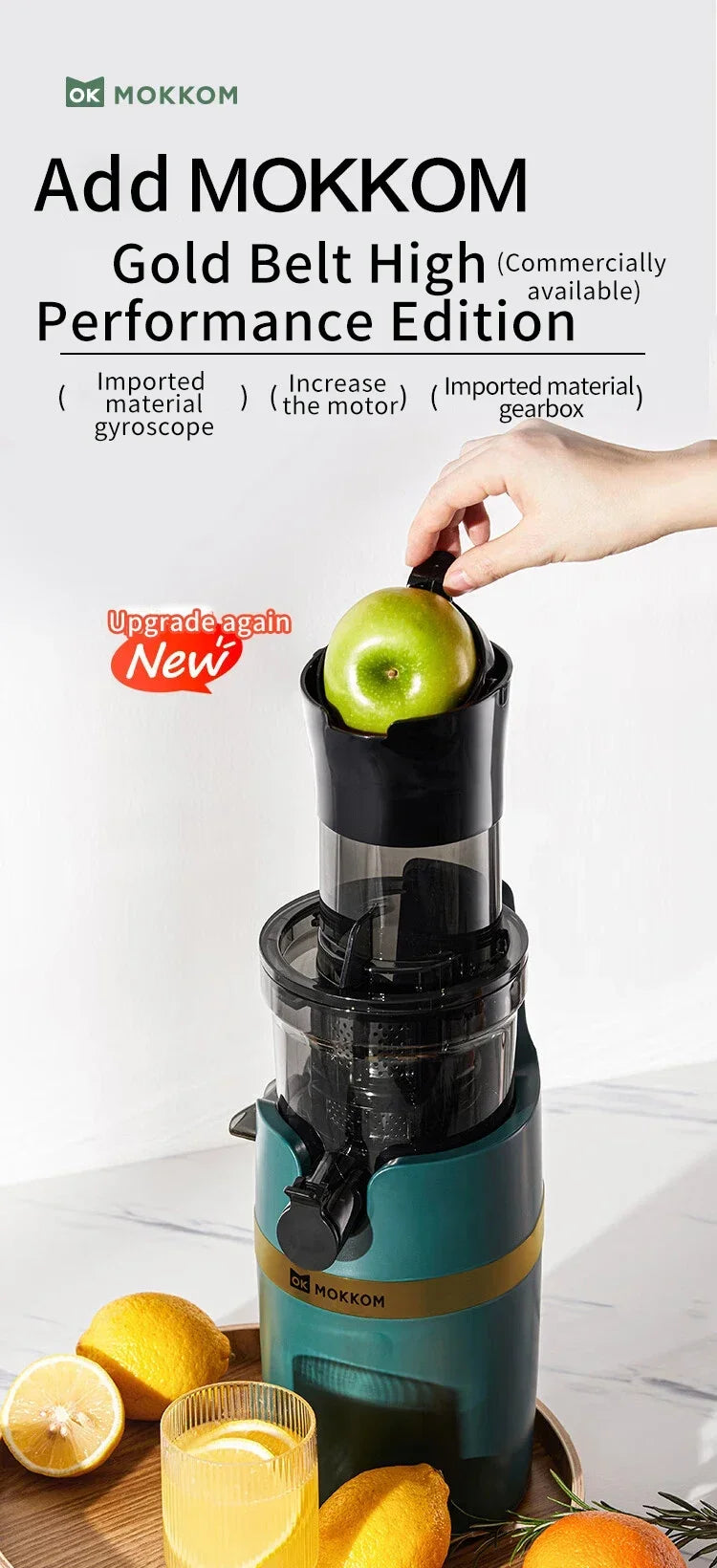 Exprimidor Lento de Prensa Fría — Tornillo Extractor 43 RPM