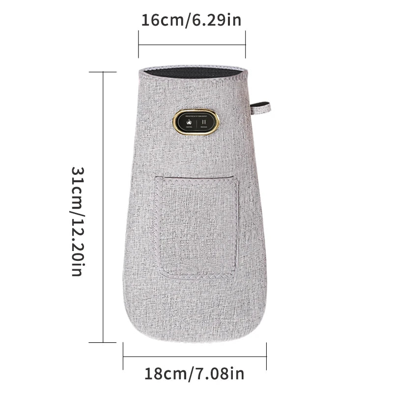 Protector de guante calefactor eléctrico con luz roja, función de masaje por vibración, alivia la rigidez del dolor de las articulaciones de las manos y las muñecas