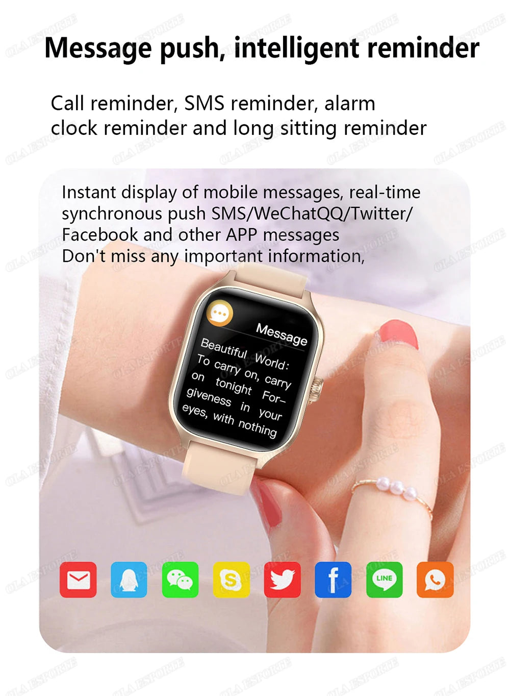 Reloj Inteligente Oxígeno y Presión Arterial Ma27