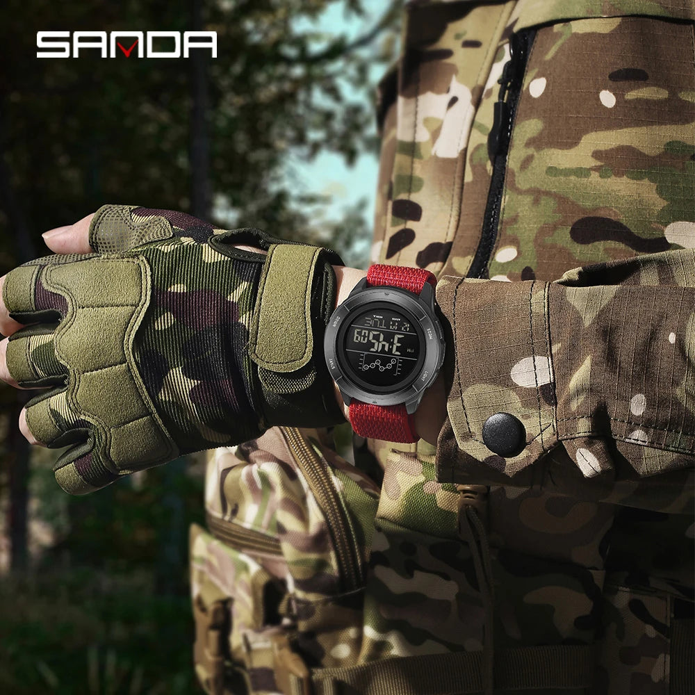 Reloj Deportivo Digital SANDA con Correa de Nailon y Alarma