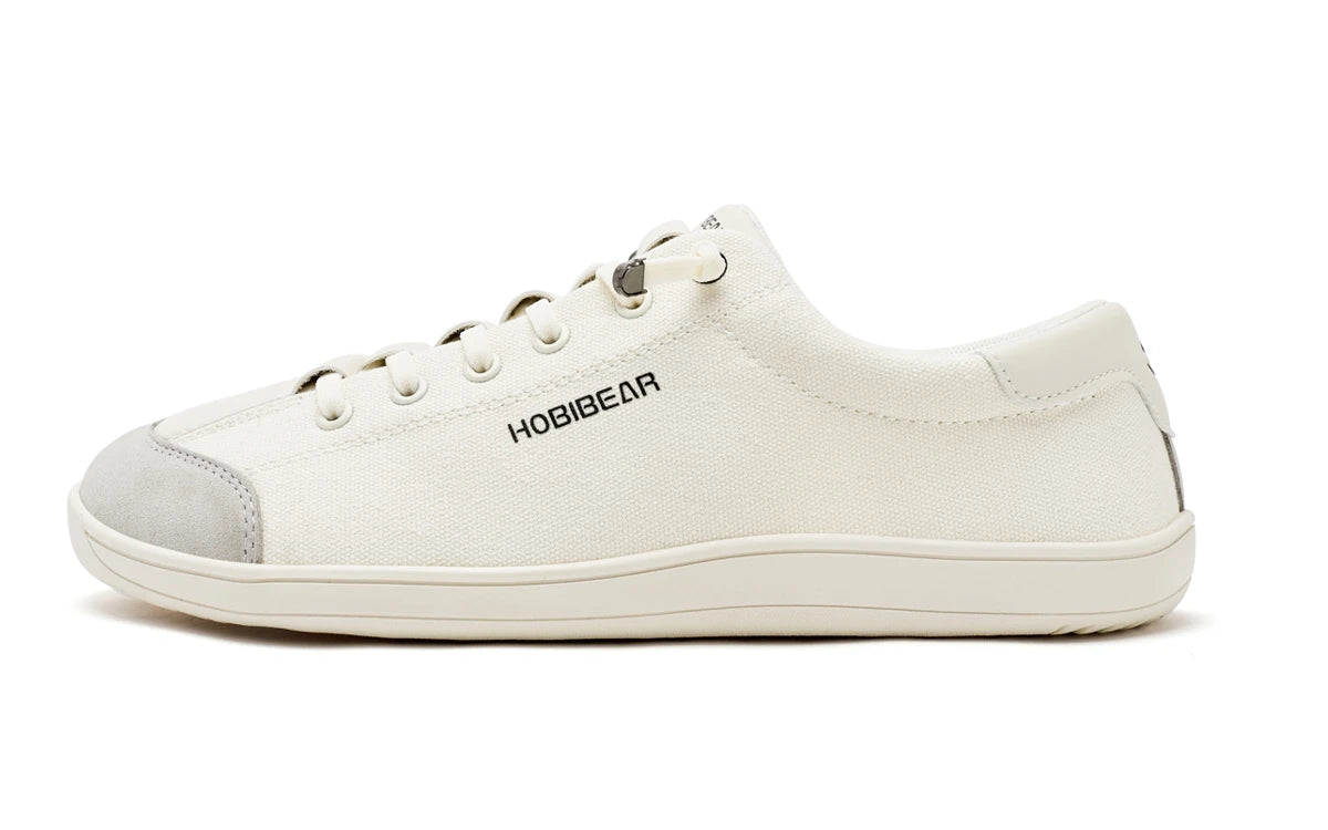 HOBIBEAR Zapatos descalzos para hombre y mujer |   Gota cero |   Zapatillas de deporte de lona informales con punta ancha, zapatos para caminar minimalistas