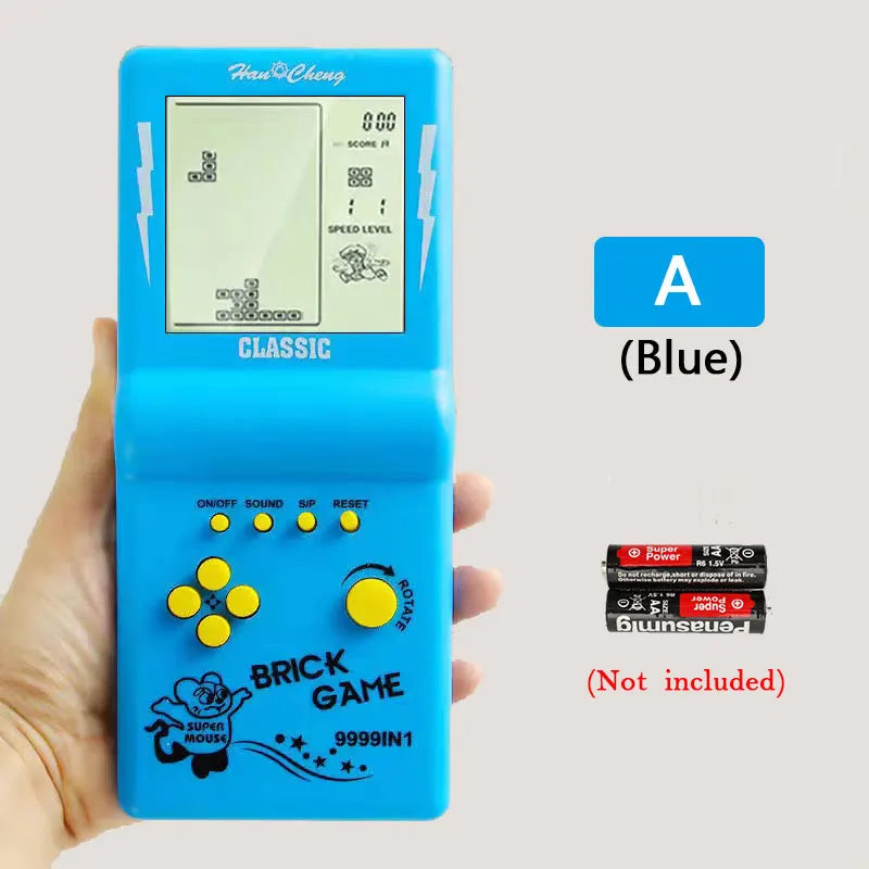 Consola de Juegos Retro Portátil Tipo Tetris, Pantalla Grande para Niños