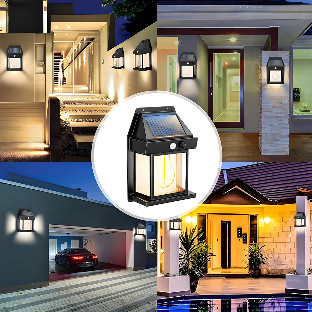 Lámpara Solar de Pared Impermeable para Jardín y Exteriores