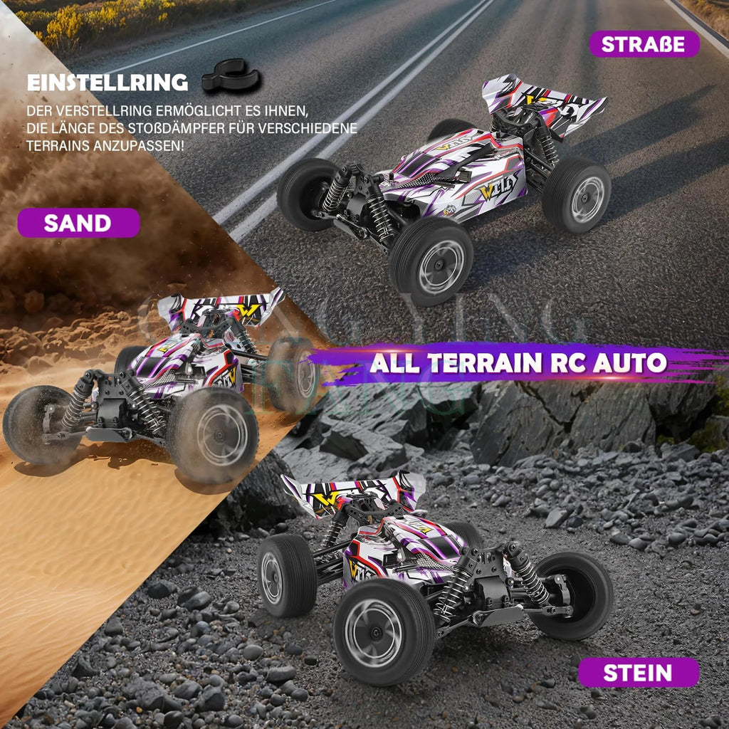 Coche Teledirigido WLtoys Todoterreno 4WD 2.4G hasta 75 km/h