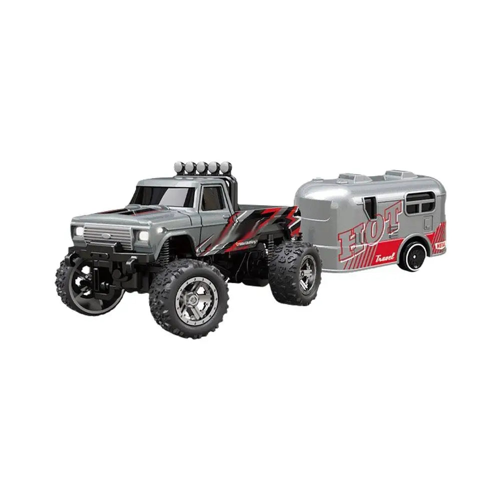 Mini coche de escalada todoterreno con Control remoto de 2,4G, camión monstruo todoterreno RC, modelo de aleación 1/64, vehículo todoterreno de juguete eléctrico