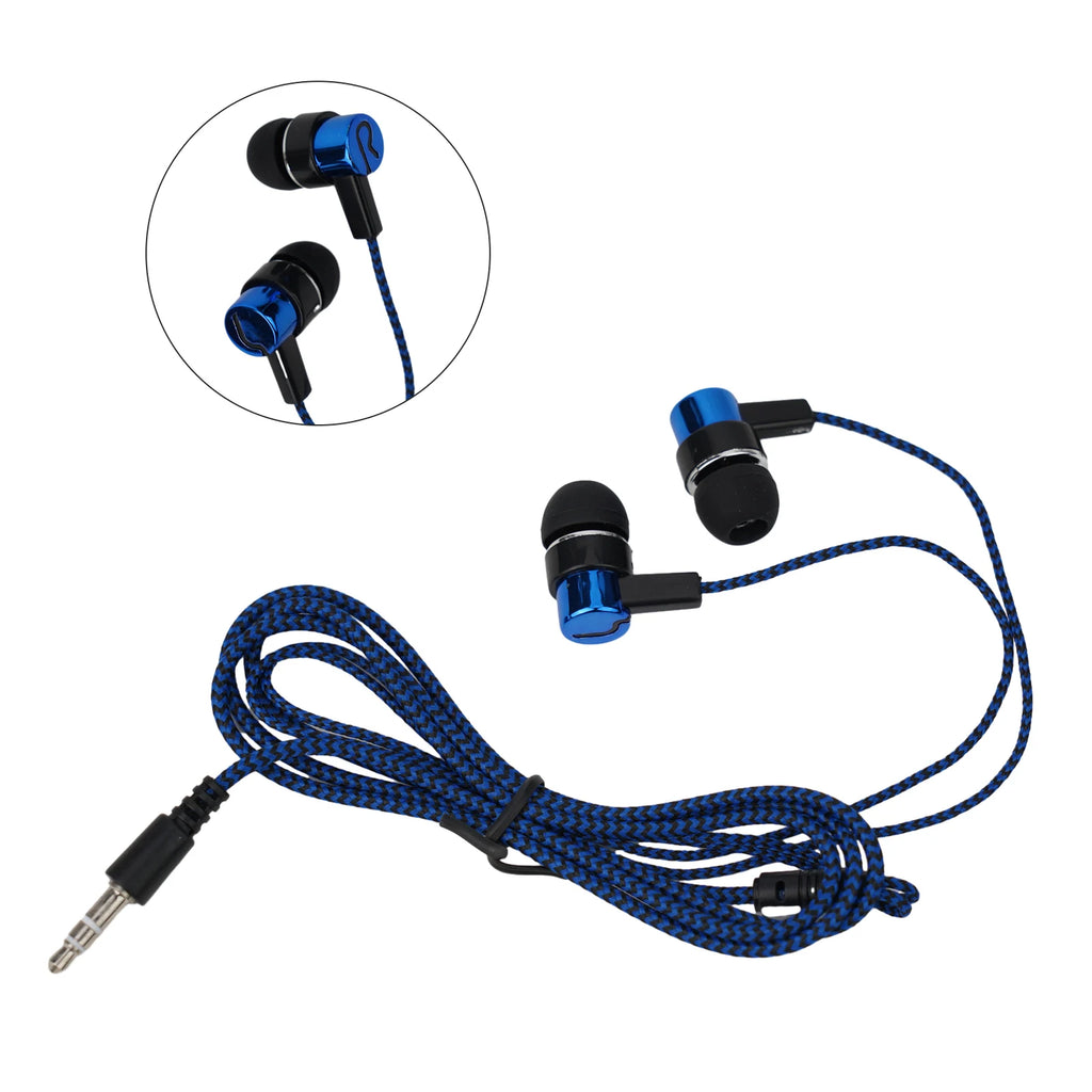 Experimente graves potentes con auriculares internos con cable, auriculares estéreo de 3,5 mm para dispositivos móviles, diseño con aislamiento de ruido