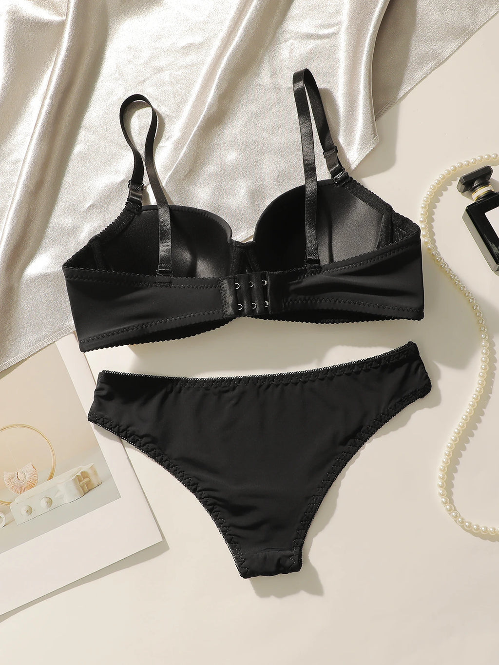 Conjunto de Sujetador Push Up y Bragas para Mujer