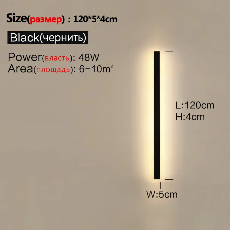 Lámpara de Pared LED IP65 Impermeable Exterior Jardín