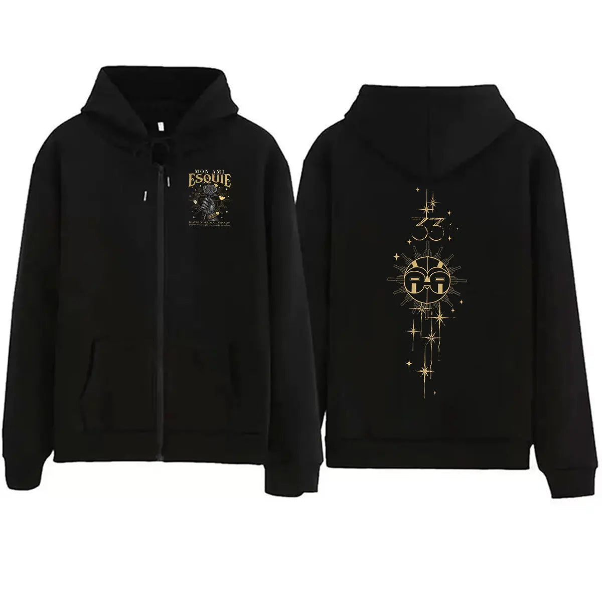 Sudadera Clair Obscur Expedition 33 con Cremallera, Vintage, Unisex
