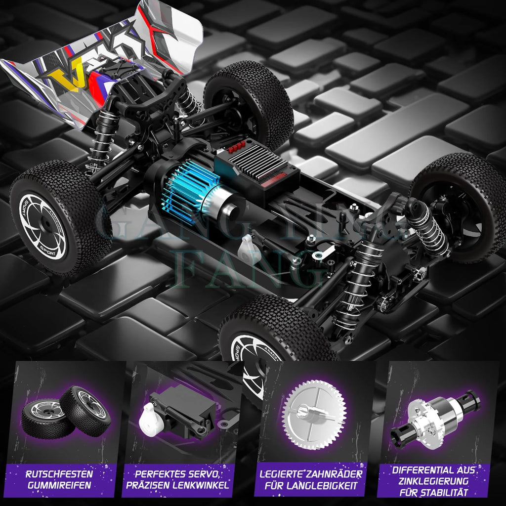 Coche Teledirigido WLtoys Todoterreno 4WD 2.4G hasta 75 km/h
