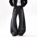 Pantalones Vaqueros Coreanos Estampado Bambú para Hombre, Pierna Ancha