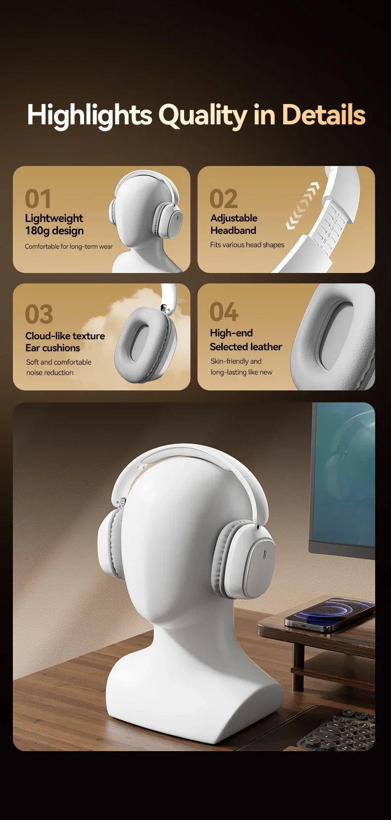 SY-T11 Auriculares Bluetooth 5.3 HiFi 90H