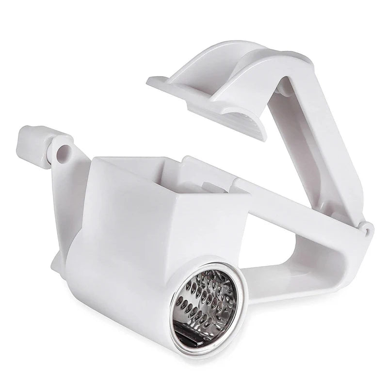 Rallador de queso giratorio LMETJMA, rallador de queso Manual de mano con tambor de acero inoxidable para rallar queso duro, nuez de Chocolate JT241
