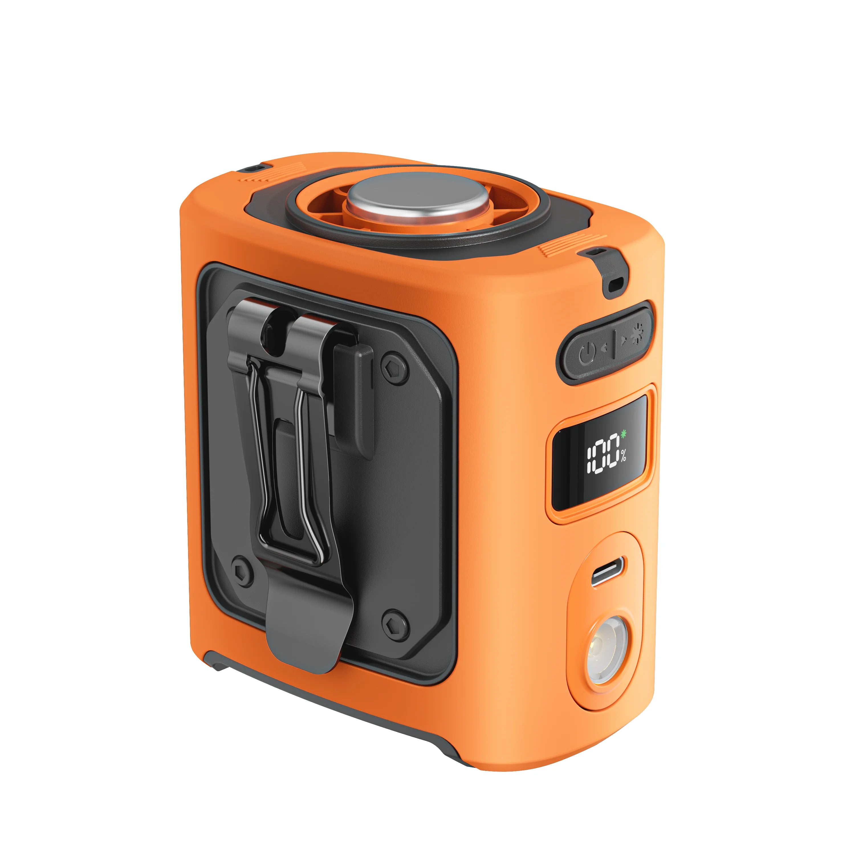 Ventilador de cintura recargable con clip y placa de enfriamiento, 8000mAh, manos libres