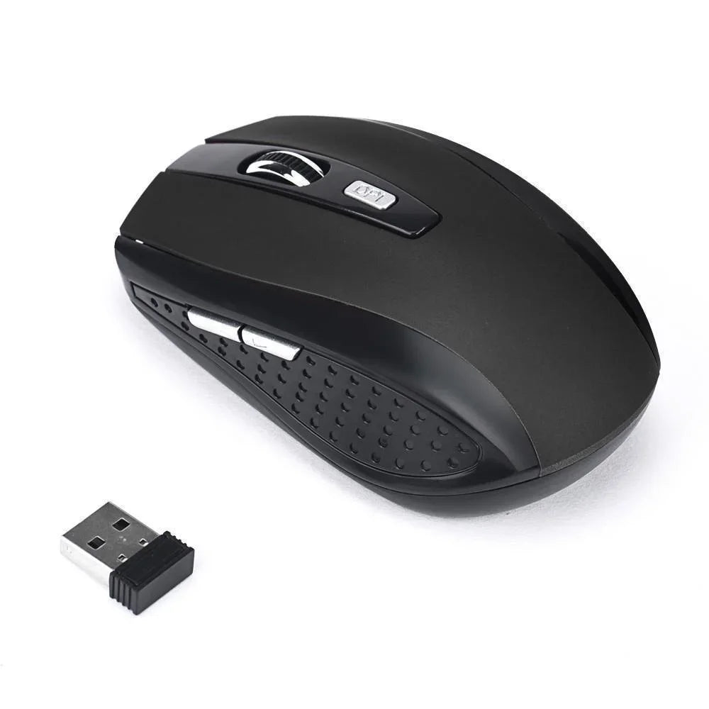 Mouse inalámbrico gaming 2.4 GHz con receptor USB para PC y laptop