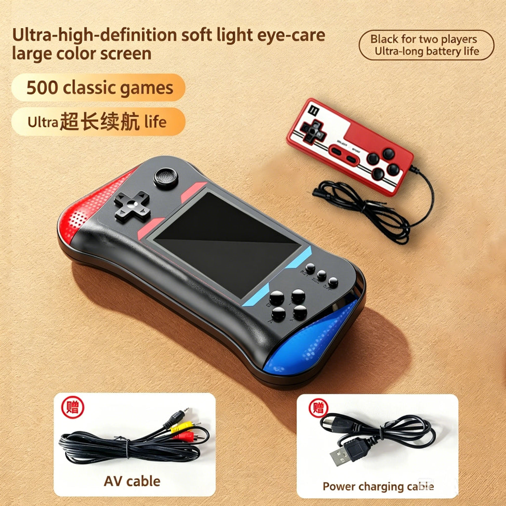 Consola de Juegos Portátil con 500 Juegos, Retro Clásica para Dos Jugadores