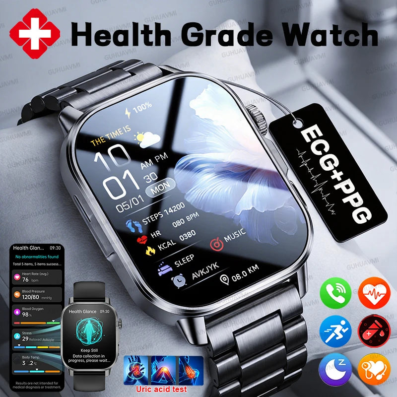 Reloj Inteligente Diagnóstico ECG+PPG Grado Médico