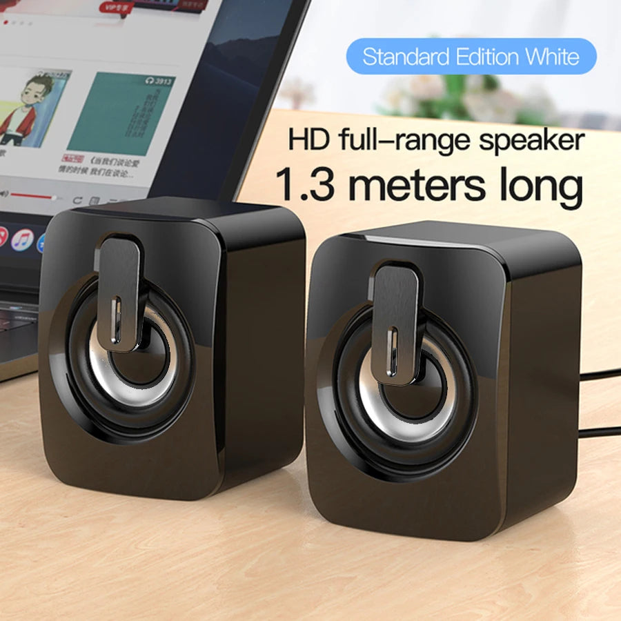 Altavoz estéreo USB inalámbrico con Bluetooth para ordenador de escritorio, portátil, PC, caja de sonido de música Musical para el hogar, Bluetooth, Altavoces