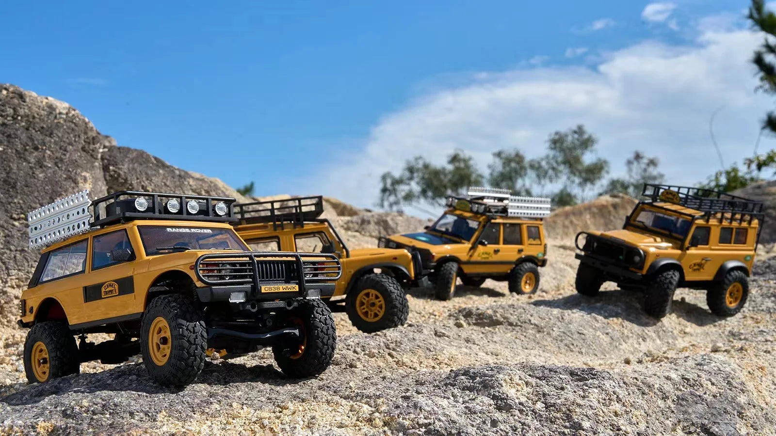 Auto de Control Remoto FMS Land Rover 1/24 Todo Terreno RC