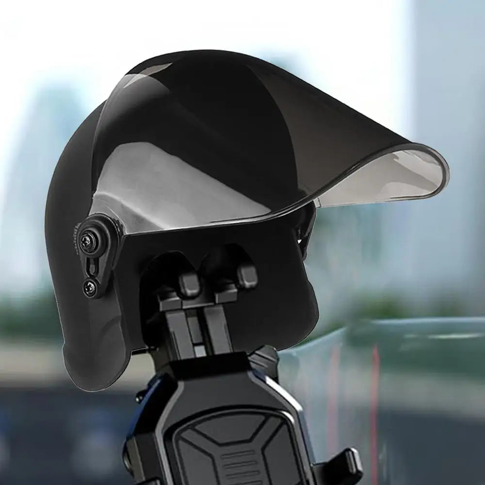 Soporte para Teléfono de Motocicleta, Parasol para Casco, Protector Solar Impermeable para Teléfono Móvil, Parasol para Casco de Moto