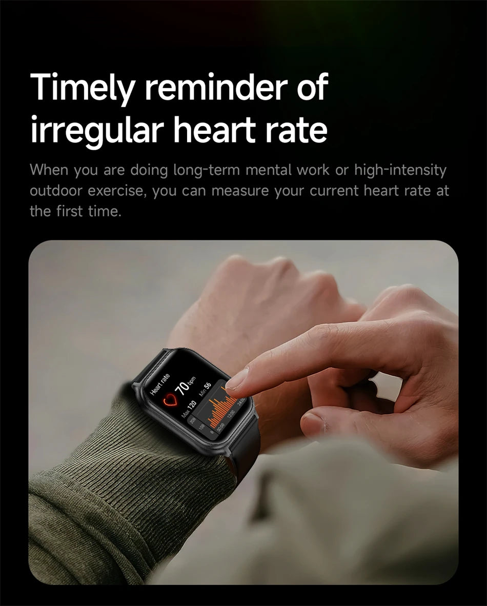Reloj Inteligente Deportivo IP68 con Monitor de Ritmo Cardíaco 24H y Llamadas