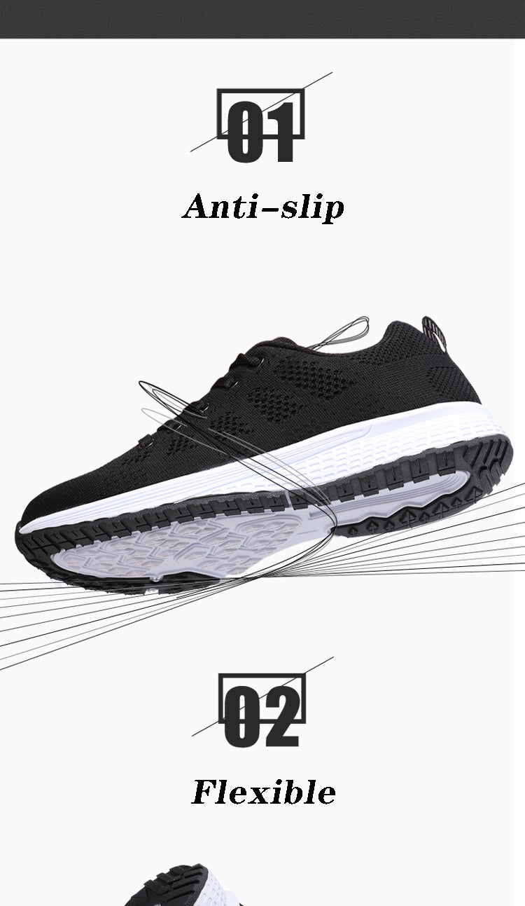 Zapatillas transpirables para correr para mujer, zapatillas deportivas ligeras antideslizantes para mujer, zapatillas suaves para exteriores con cordones, tenis de moda