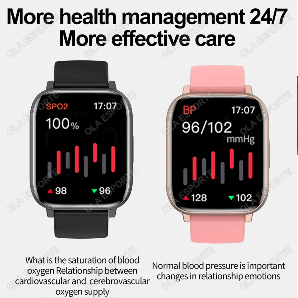 2025 reloj inteligente hombres mujeres GPS HD pantalla táctil Monitor de presión arterial relojes deportivos Bluetooth llamada Fitness reloj inteligente Digital