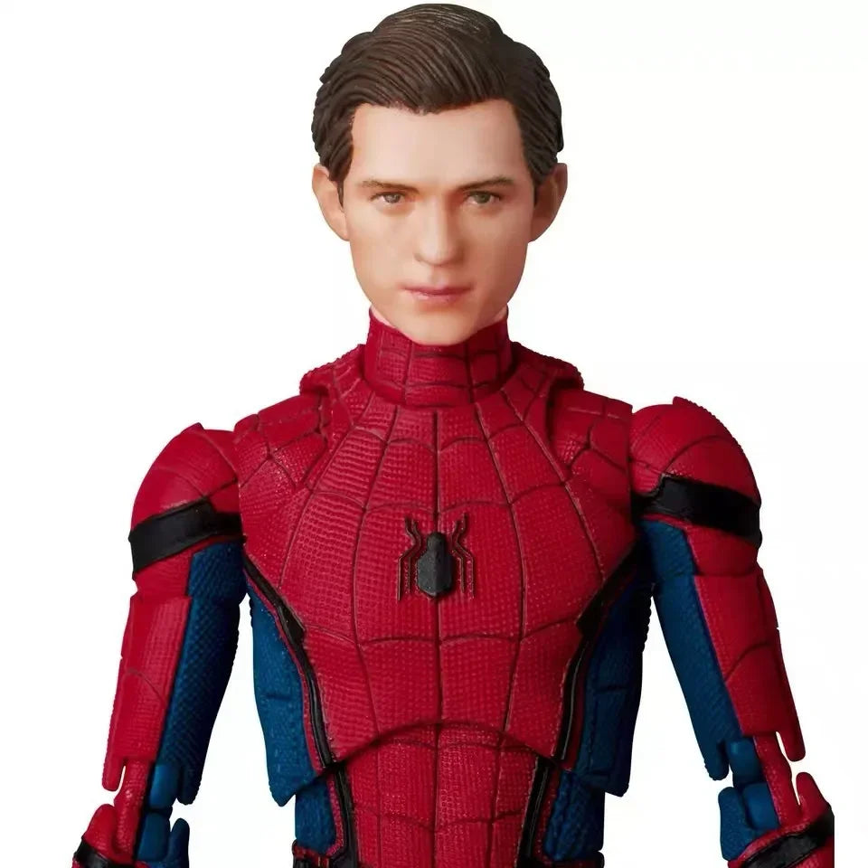 Figura de acción de Spiderman de Marvel Avengers: Homecoming, estatua con rostro intercambiable de Tom Holland, modelo de juguete coleccionable, regalo