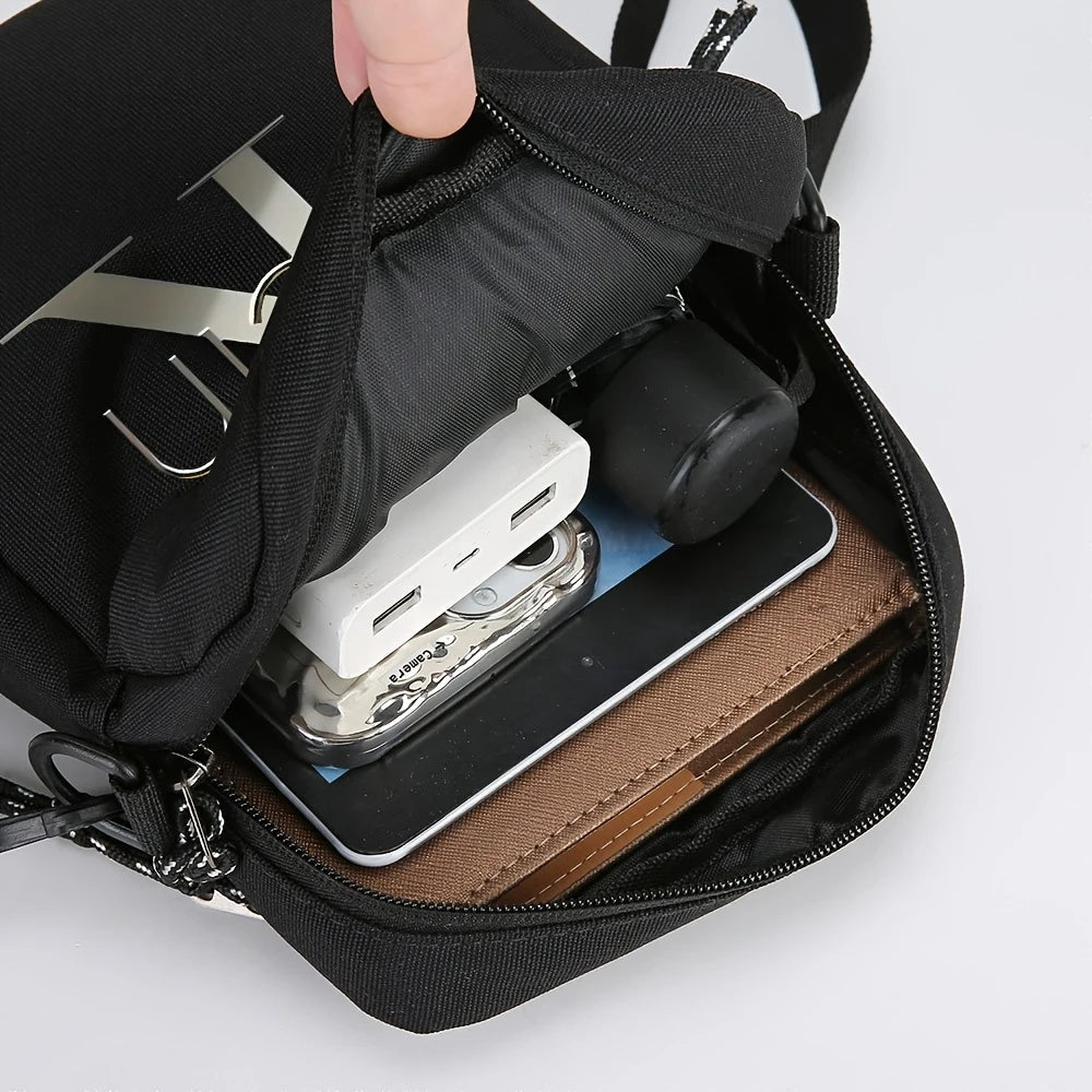 Bolso Cruzado para Hombre con Estampado Klein, Bandolera Multifuncional
