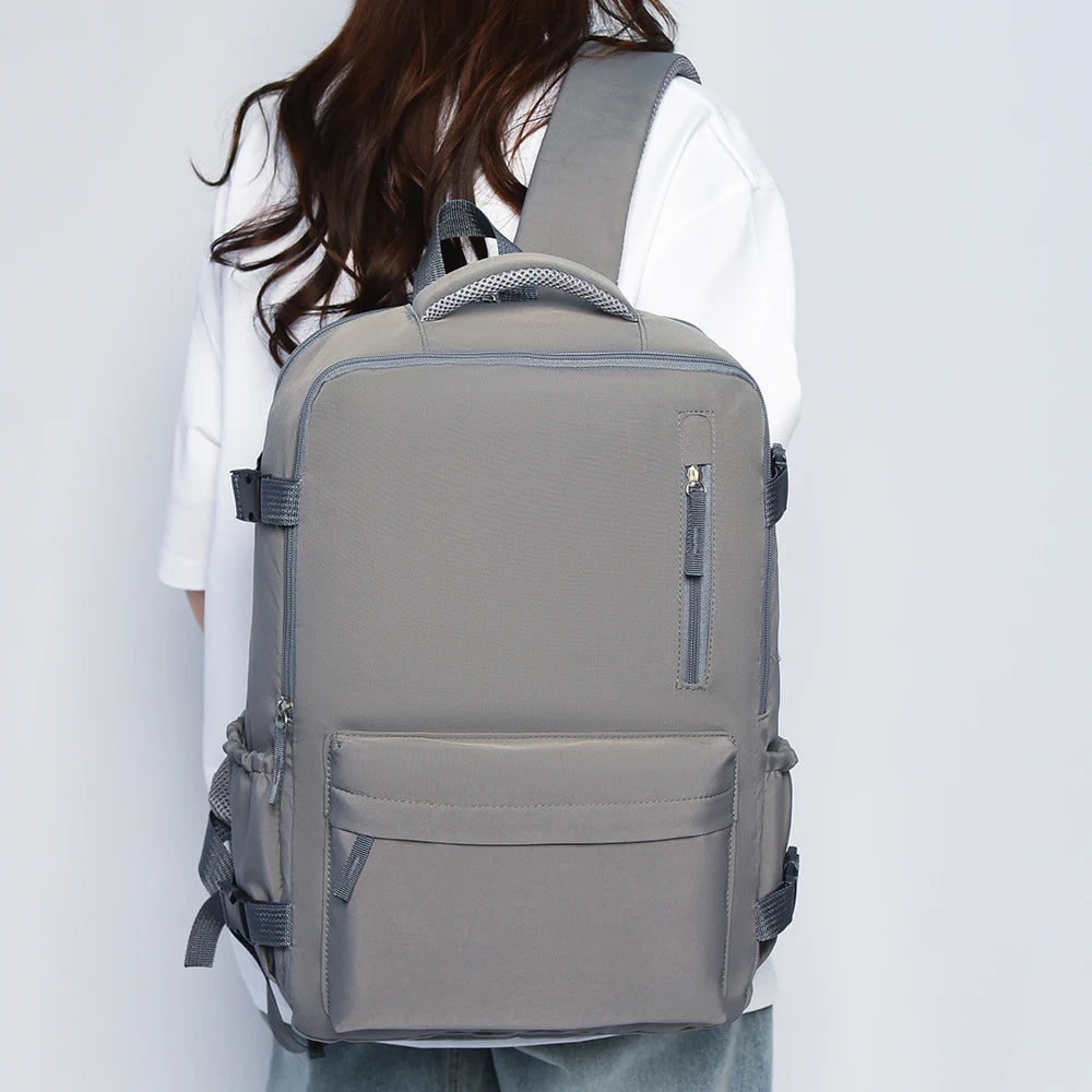 Mochila de viaje para hombres y mujeres, mochila de gran capacidad para viajes de negocios cortos, mochila de equipaje liviana