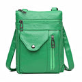 Bolso de Hombro de Cuero Suave para Mujer con Billetera