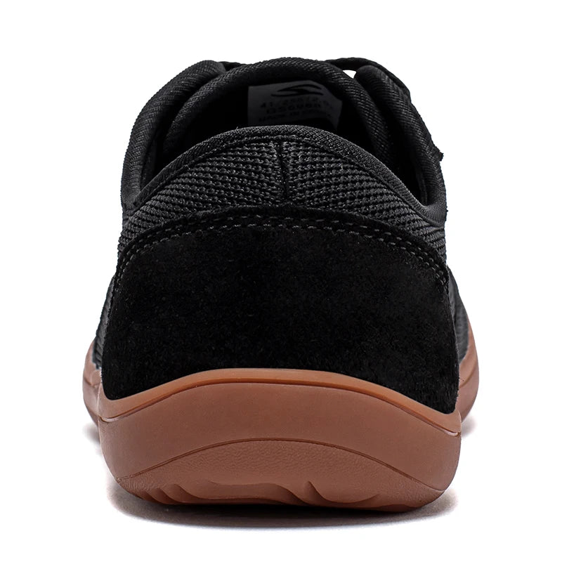HOBIBEAR Zapatos minimalistas descalzos Unisex Punta ancha Zero Drop Zapatillas para caminar Zapatos ligeros y transpirables de malla